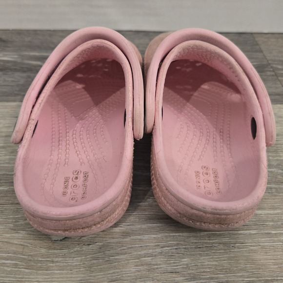 Crocs Classic Clogs Pink Glitter‎ Size C8 toddler Play condition - Picture 7 of 9
